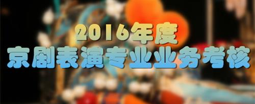 操美女大BB毛竹片国家京剧院2016年度京剧表演专业业务考...